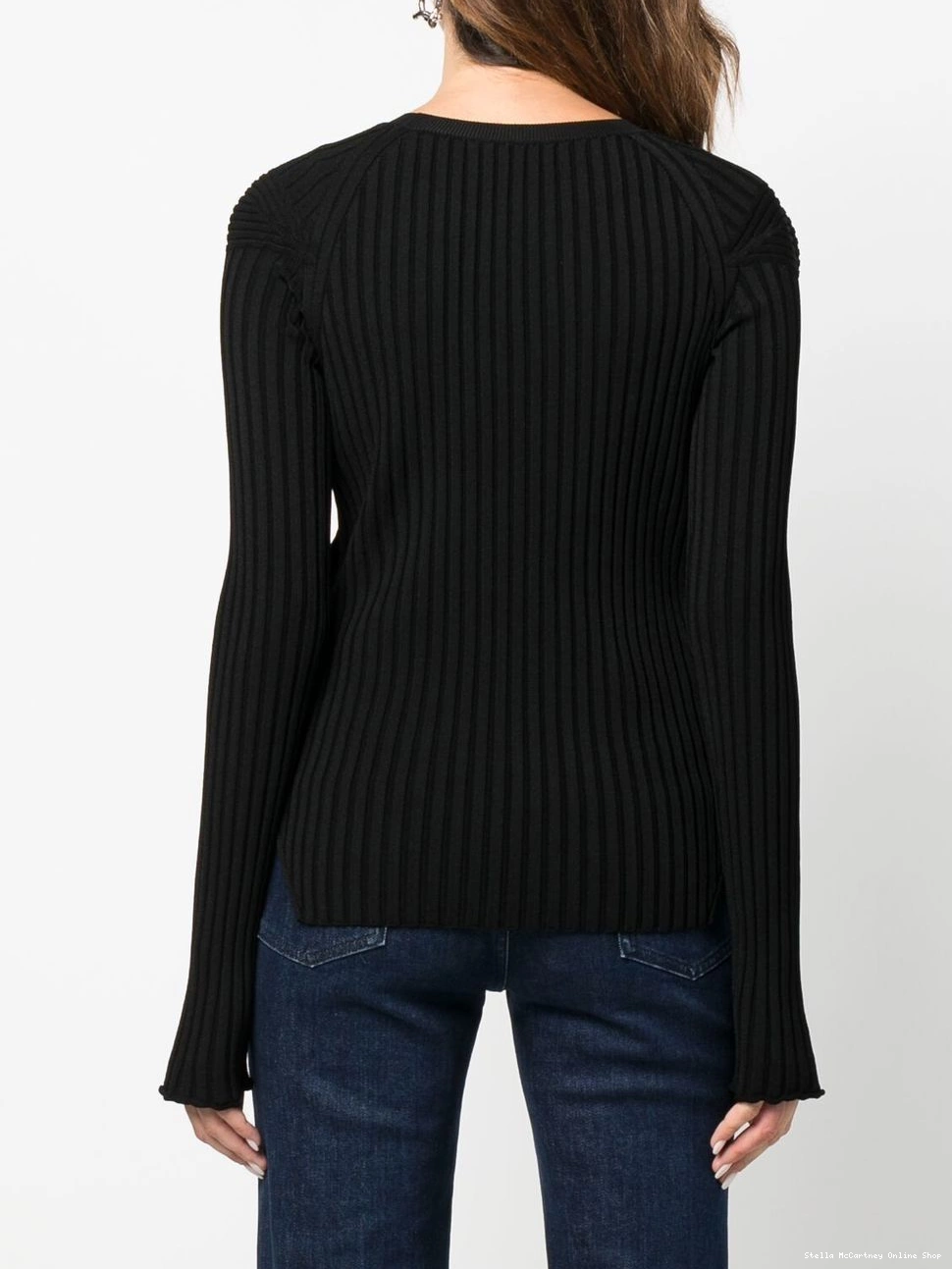 Affordable Women McCartney Stella top long-sleeve rib-knit 0329